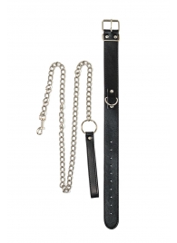 Черный ошейник с поводком Wild - Lola Games - купить с доставкой в Волгограде