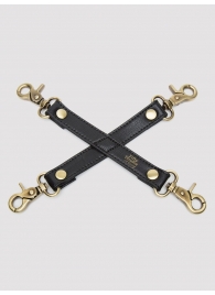 Черный фиксатор для манжет Bound to You Faux Leather Hogtie - Fifty Shades of Grey - купить с доставкой в Волгограде