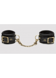 Черные наручники Bound to You Faux Leather Wrist Cuffs - Fifty Shades of Grey - купить с доставкой в Волгограде