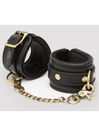 Черные наручники Bound to You Faux Leather Wrist Cuffs - Fifty Shades of Grey - купить с доставкой в Волгограде