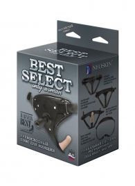 Пояс HARNESS BEST SELECT с вагинальной пробкой - LOVETOY (А-Полимер) - купить с доставкой в Волгограде