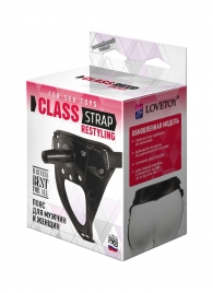 Черный пояс для насадок CLASS STRAP Restyling - LOVETOY (А-Полимер) - купить с доставкой в Волгограде