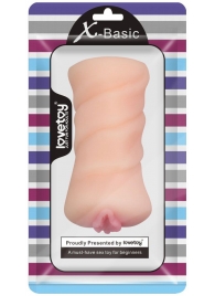 Телесный мастурбатор-вагина X-Basic Pocket Pussy без вибрации - Lovetoy - в Волгограде купить с доставкой