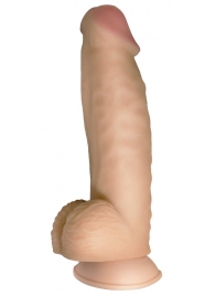 Телесный реалистичный фаллоимитатор на черных трусиках Real Big Strap-On - 34,5 см. - LOVETOY (А-Полимер) - купить с доставкой в Волгограде
