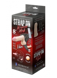 Вибрострапон Woman Midi с вагинальной пробкой - 22 см. - LOVETOY (А-Полимер) - купить с доставкой в Волгограде