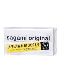 Презервативы Sagami Original 0.02 L-size увеличенного размера - 10 шт. - Sagami - купить с доставкой в Волгограде