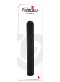 Черная насадка для анального душа ANAL DOUCHE - 15 см. - Dream Toys - купить с доставкой в Волгограде