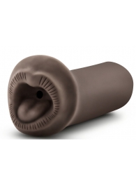 Коричневый мастурбатор-ротик Naughty Nicole - Blush Novelties - в Волгограде купить с доставкой