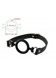 Черный кляп-рамка на регулируемых ремешках - Sitabella - купить с доставкой в Волгограде