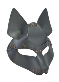 Серая маска Wolf с клепками - Sitabella - купить с доставкой в Волгограде