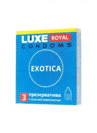Текстурированные презервативы LUXE Royal Exotica - 3 шт. - Luxe - купить с доставкой в Волгограде