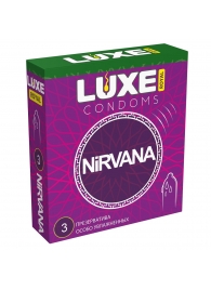Презервативы с увеличенным количеством смазки LUXE Royal Nirvana - 3 шт. - Luxe - купить с доставкой в Волгограде