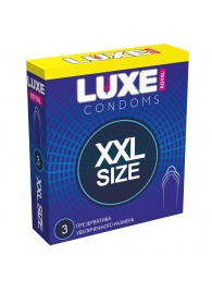 Презервативы увеличенного размера LUXE Royal XXL Size - 3 шт. - Luxe - купить с доставкой в Волгограде