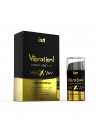 Жидкий интимный гель с эффектом вибрации Vibration! Vodka Energy - 15 мл. - INTT - купить с доставкой в Волгограде