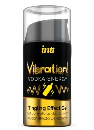 Жидкий интимный гель с эффектом вибрации Vibration! Vodka Energy - 15 мл. - INTT - купить с доставкой в Волгограде