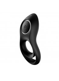 Черное эрекционное виброкольцо Legendary Duo - Satisfyer - в Волгограде купить с доставкой