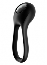 Черное эрекционное виброкольцо Majestic Duo - Satisfyer - в Волгограде купить с доставкой