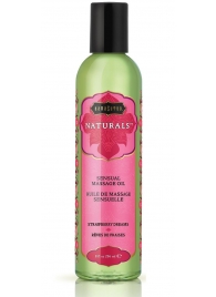 Массажное масло Naturals Strawberry Dreams с ароматом клубники - 236 мл. - Kama Sutra - купить с доставкой в Волгограде