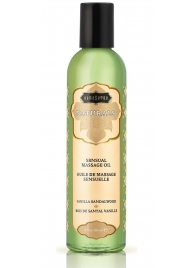 Массажное масло Naturals Vanilla Sandalwood с ароматом ванили и сандала - 236 мл. - Kama Sutra - купить с доставкой в Волгограде