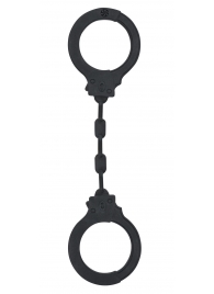 Черные силиконовые наручники Suppression - Lola Games - купить с доставкой в Волгограде