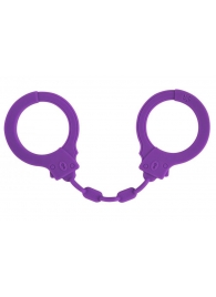Фиолетовые силиконовые наручники Suppression - Lola Games - купить с доставкой в Волгограде