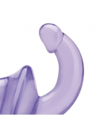 Фиолетовый безремневой страпон Strapless Strap-On - Lux Fetish - купить с доставкой в Волгограде
