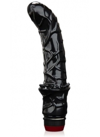 Черный вибромассажер простаты 6  Premium Prostate Massager - BlueLine - в Волгограде купить с доставкой