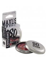 Экстремально тонкие презервативы в железном кейсе MAXUS Extreme Thin - 3 шт. - Maxus - купить с доставкой в Волгограде