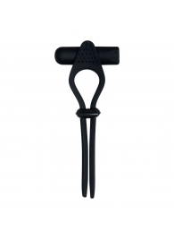 Черное эрекционное лассо с вибропулей Black Tie Affair - Zero Tolerance - в Волгограде купить с доставкой