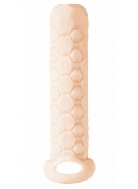 Телесный фаллоудлинитель Homme Long - 13,5 см. - Lola Games - в Волгограде купить с доставкой