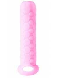 Розовый фаллоудлинитель Homme Long - 13,5 см. - Lola Games - в Волгограде купить с доставкой