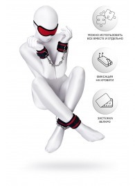 Красно-черный бондажный набор Anonymo - ToyFa - купить с доставкой в Волгограде