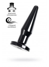 Черная анальная втулка Gemini α - 12 см. - POPO Pleasure