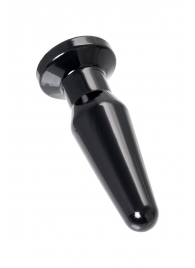 Черная анальная втулка Gemini β - 12,3 см. - POPO Pleasure