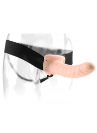 Полый страпон 8  Hollow Strap-On телесного цвета - 19 см. - Pipedream - купить с доставкой в Волгограде