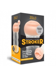 Мастурбатор-ротик ZOLO DEEP THROAT - Zolo - в Волгограде купить с доставкой