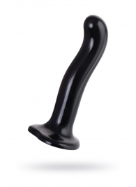 Черный стимулятор для пар P G-Spot Dildo Size M - 18 см. - Strap-on-me - в Волгограде купить с доставкой
