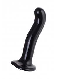 Черный стимулятор для пар P G-Spot Dildo Size L - 19 см. - Strap-on-me - в Волгограде купить с доставкой