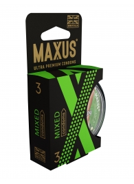 Презервативы в пластиковом кейсе MAXUS AIR Mixed - 3 шт. - Maxus - купить с доставкой в Волгограде