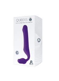 Фиолетовый безремневой страпон Queens L - Adrien Lastic - купить с доставкой в Волгограде