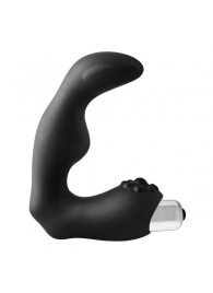 Черный вибромассажер простаты FantASStic Vibrating Prostate Massager - 11,3 см. - Dream Toys - в Волгограде купить с доставкой