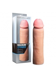 Телесная фаллическая насадка на пенис Magnum Xtender - 23 см. - Blush Novelties - в Волгограде купить с доставкой