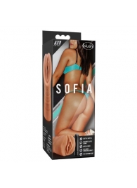 Мастурбатор-вагина цвета карамели Sofia с вибрацией - Blush Novelties - в Волгограде купить с доставкой