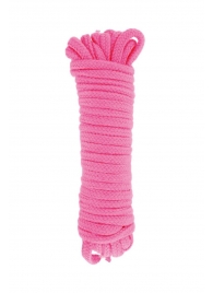 Розовая веревка для связывания Sweet Caress Rope - 10 метров - Sweet Caress - купить с доставкой в Волгограде