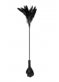 Двусторонний стек-щекоталка Sweet Caress Feather Whip - 58 см. - Sweet Caress - купить с доставкой в Волгограде