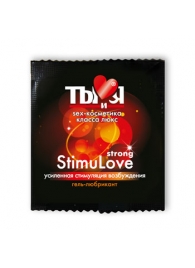Разогревающий гель-лубрикант Stimulove Strong в одноразовой упаковке - 4 гр. - Биоритм - купить с доставкой в Волгограде