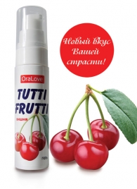 Гель-смазка Tutti-frutti с вишнёвым вкусом - 30 гр. - Биоритм - купить с доставкой в Волгограде