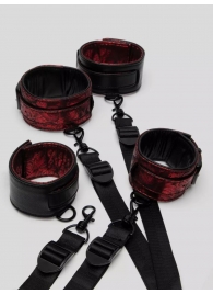 Изысканный набор фиксаций на кровати Reversible Under Mattress Restraint Set - Fifty Shades of Grey - купить с доставкой в Волгограде