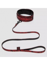 Стильный ошейник с поводком Reversible Faux Leather Collar and Lead - Fifty Shades of Grey - купить с доставкой в Волгограде