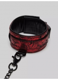 Красно-черные оковы Reversible Faux Leather Ankle Cuffs - Fifty Shades of Grey - купить с доставкой в Волгограде